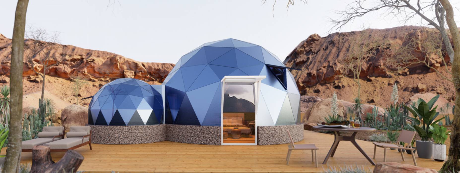 霍山县球形智能光伏玻璃星空房